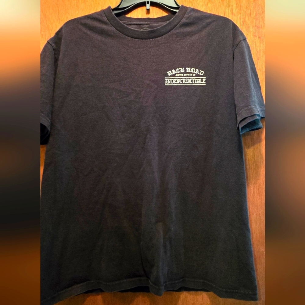 Indestructible Men's Black Collectible Tee "Back Road" SzL See Measurements